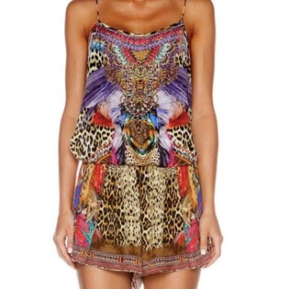 Camilla Pants - Camilla Silk Kingdom Playsuit